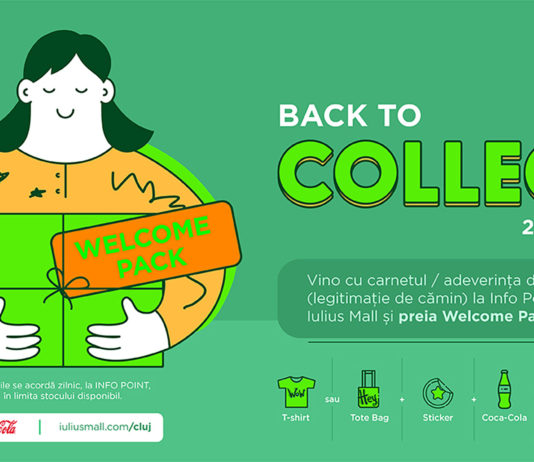 După cursuri, profită de ofertele de nota 10 din Welcome Pack-ul „Back to College”, oferit de Iulius Mall Cluj!