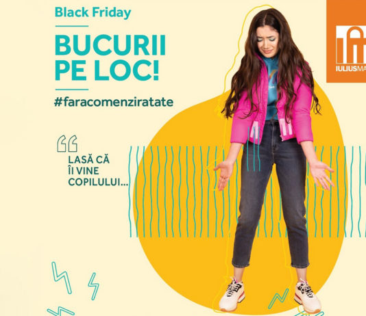 Al doilea weekend cu reduceri de până la 50%, „Bucurii pe loc” și #Fărăcomenziratate, la Iulius Mall Cluj!