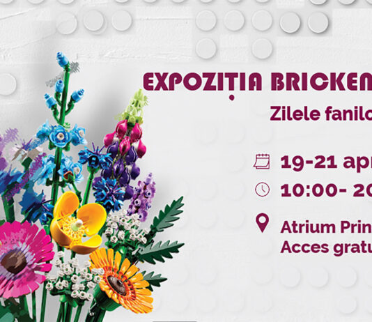 Weekend pentru iubitorii LEGO®: o replică de 1,5 m înălțime a Turnului Eiffel, din peste 10.000 de piese, expusă în Iulius Mall Cluj