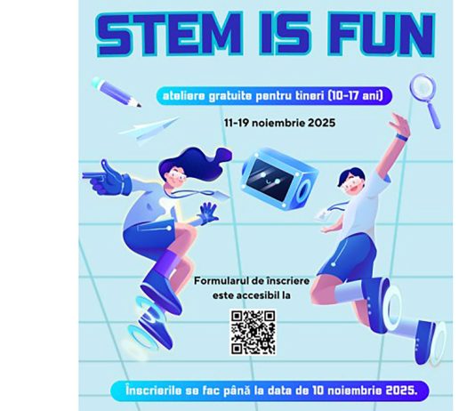 Tinerii din Cluj pot învăța STEM într-un mod distractiv, la atelierele „STEM Is Fun”