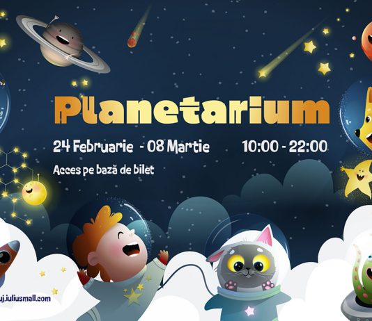 Planetariul revine la Iulius Mall Cluj: proiecții full-dome și călătorii prin Sistemul Solar până pe 8 martie